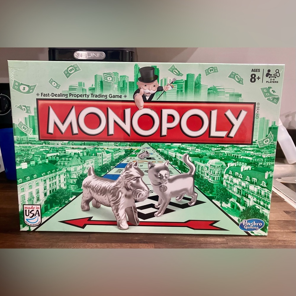 Hasbro Monopoly Game Introducing the Cat. Brand new Still Sealed